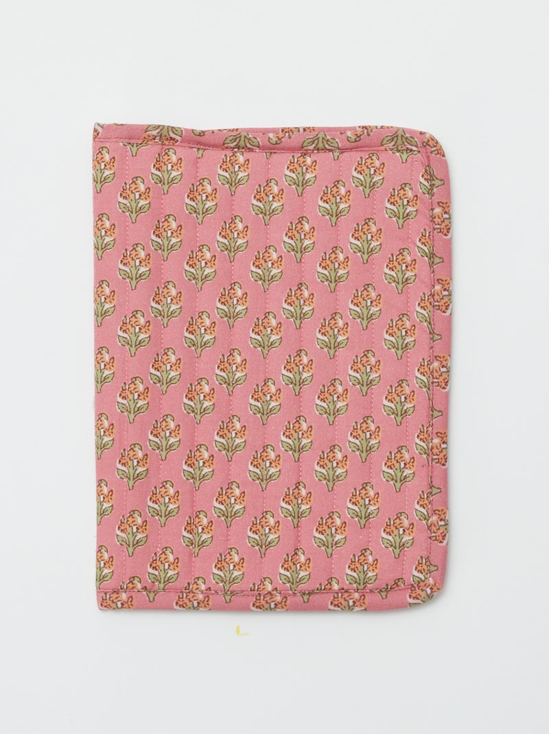 Protège cahier matelassé - Kiabi Home Rose - Kiabi