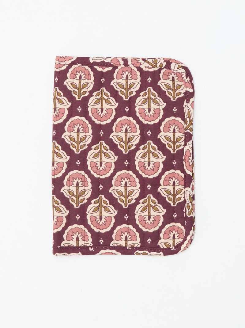 Protège cahier matelassé - Kiabi Home Violet - Kiabi