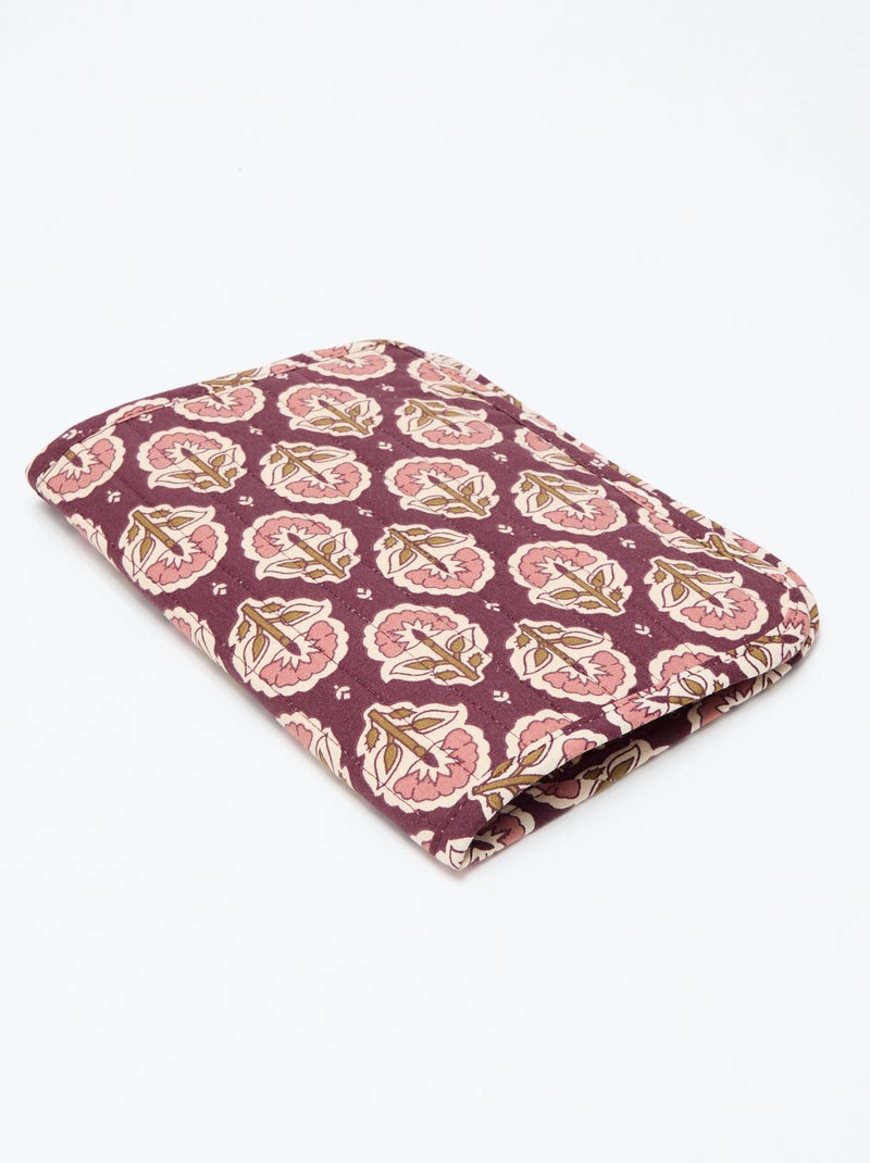Protège cahier matelassé - Kiabi Home Violet - Kiabi
