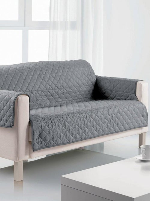 Protège canapé 2 places 175x210 cm gris - Kiabi