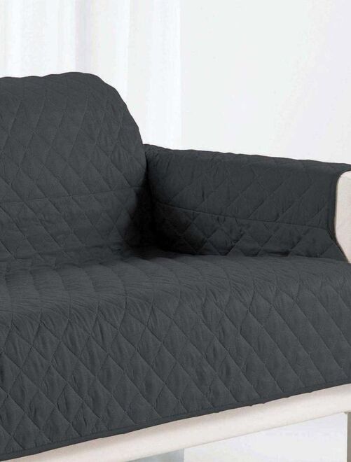 Linge de maison - Protège canapé 2 places 175x210 cm Polyester Rouge