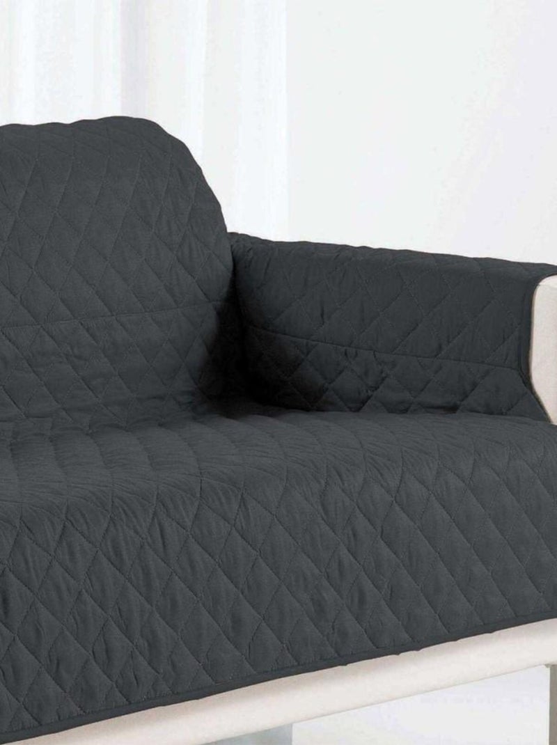 Protège canapé 2 places 175x210 cm noir Noir - Kiabi