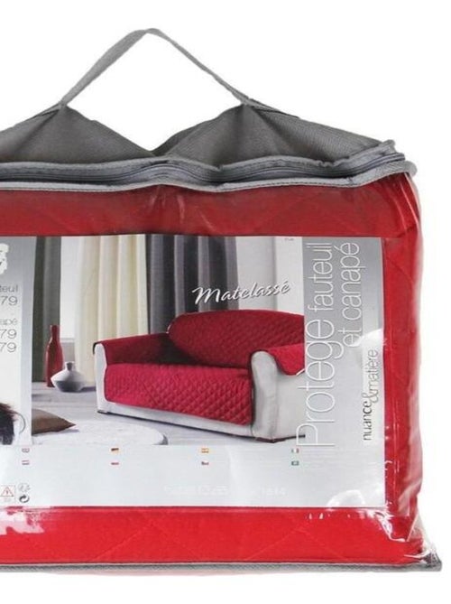 Protège canapé 2 places uni Club rouge - Kiabi