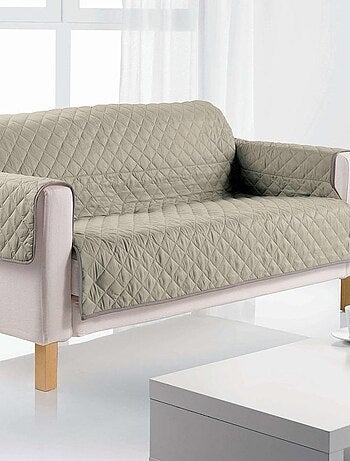 Protège canapé 3 places 255x175 cm gris