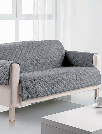 Protège canapé 3 places 255x175 cm gris