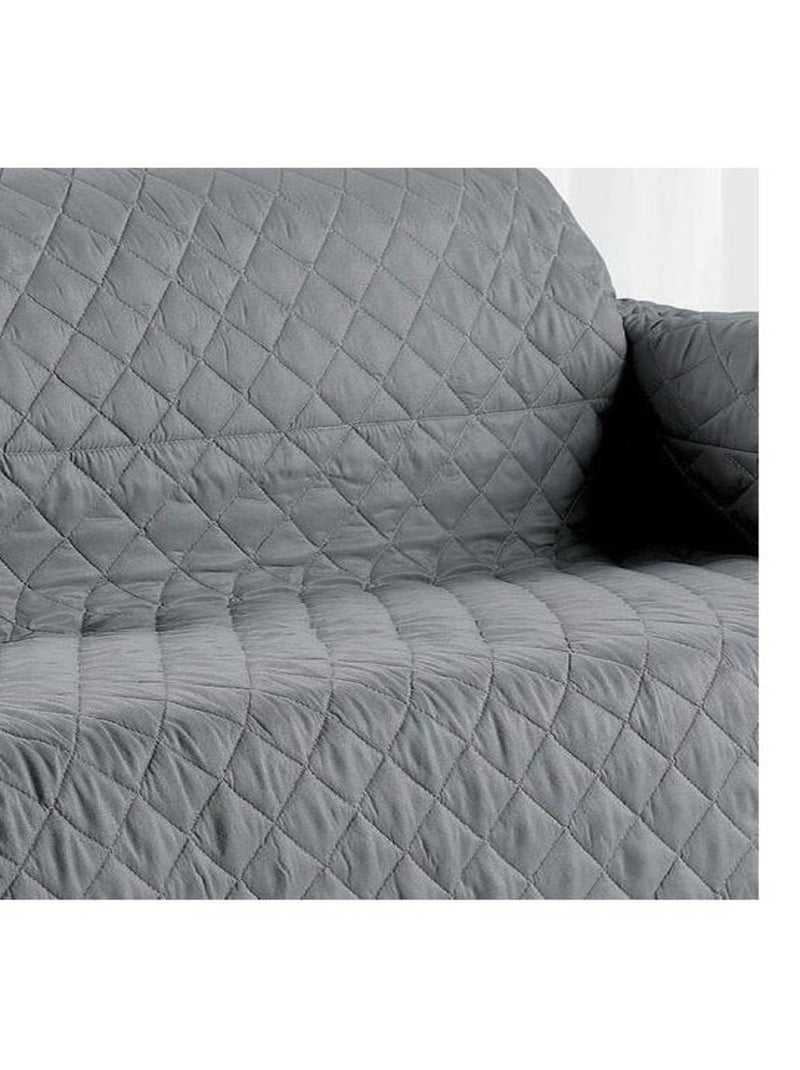 Protège canapé 3 places 255x175 cm gris Gris - Kiabi