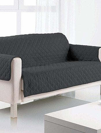Protège canapé 3 places 255x175 cm gris