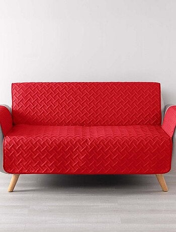 Protège canapé 3 places matelassé 279x179 uni Lounge pétrole