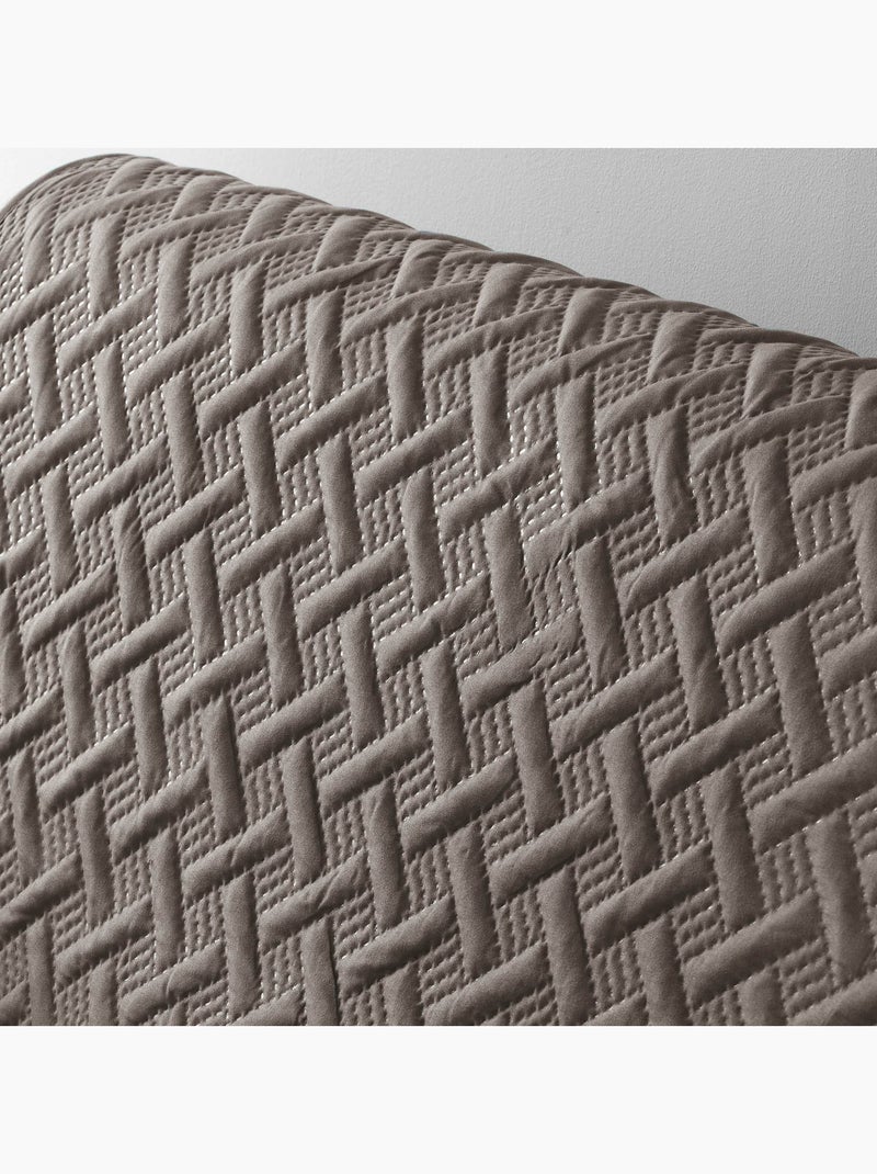 Protège-Canapé Matelassé – Microfibre Unie – LOUNGE Marron - Kiabi
