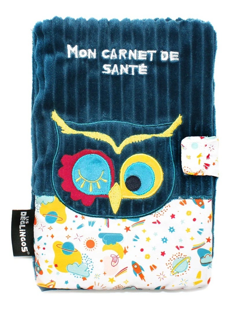 Protège carnet de santé Astros le hibou Bleu - Kiabi