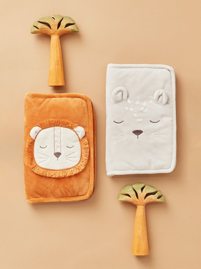 Protège carnet de santé Babou en Veloudoux, caramel Noukie's Marron - Kiabi