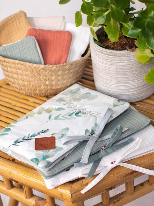 Protège carnet de santé bébé en coton, Eucalyptus SEVIRA KIDS - Kiabi