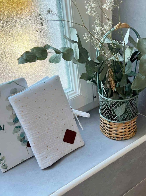 Protège carnet de santé bébé en coton, Eucalyptus SEVIRA KIDS - Kiabi