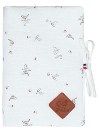 Protège carnet de santé bébé en gaze de coton, Melody SEVIRA KIDS