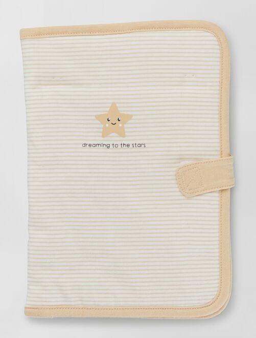 Protège carnet de santé bébé en coton, Safari - Multicolore - Kiabi - 24.90€