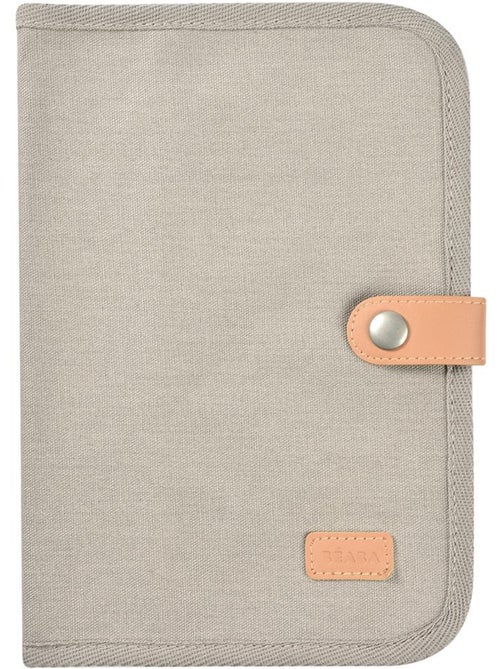 Protège carnet de santé Canvas gris perle - Kiabi