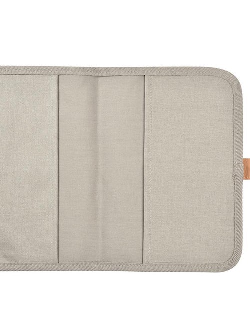 Protège carnet de santé Canvas gris perle - Kiabi