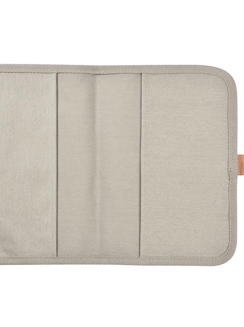 Protège carnet de santé Canvas gris perle Gris - Kiabi