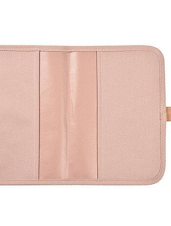 Protège carnet de santé Canvas rose poudré