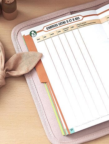 Protège carnet de santé Canvas rose poudré
