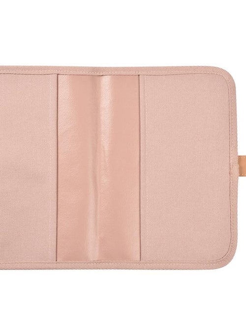 Protège carnet de santé Canvas rose poudré - Kiabi