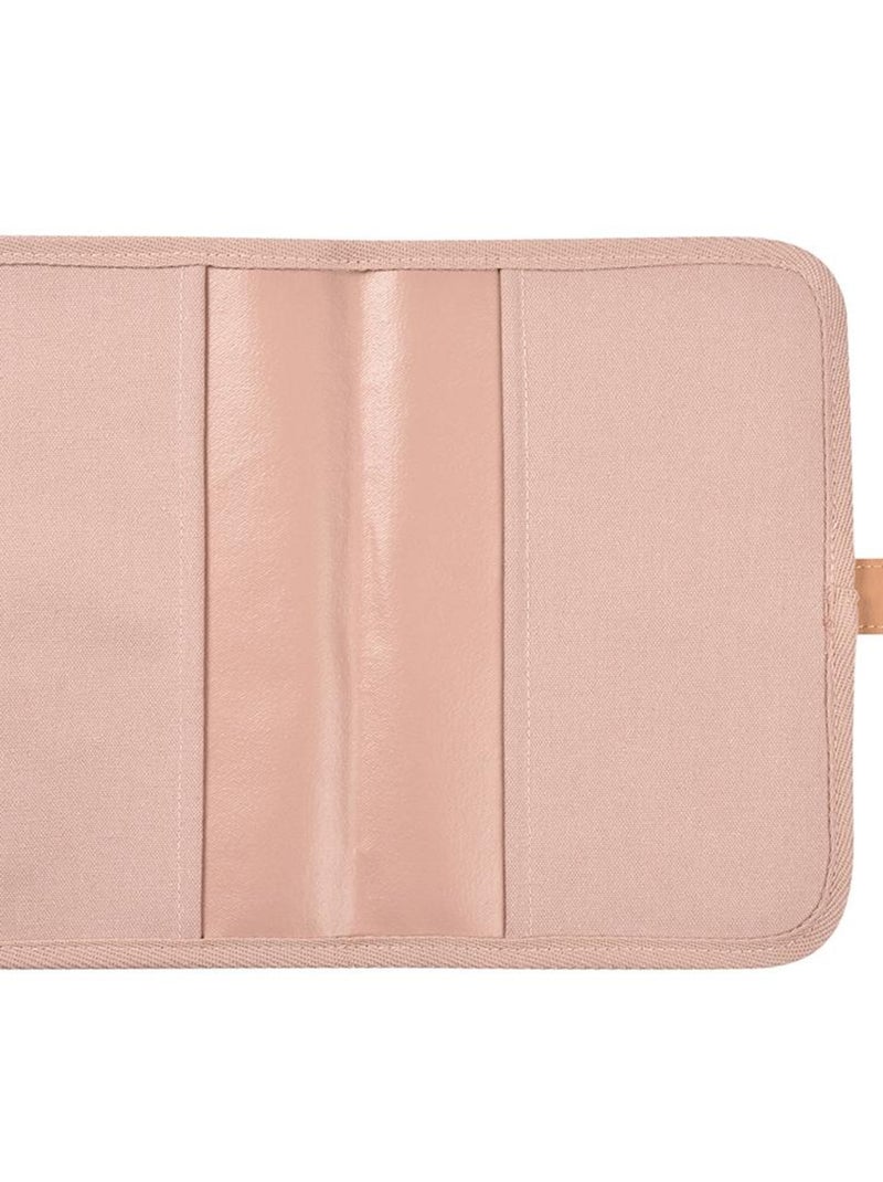 Protège carnet de santé Canvas rose poudré Rose - Kiabi