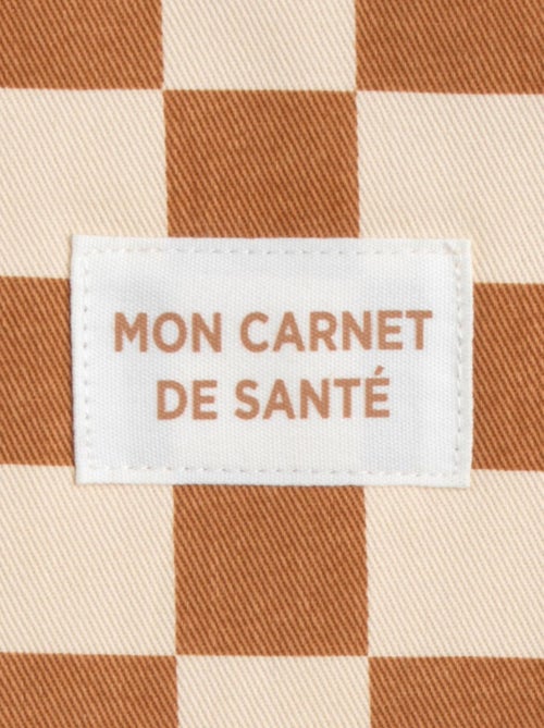 Protège carnet de santé damier en coton - SAUTHON - Kiabi