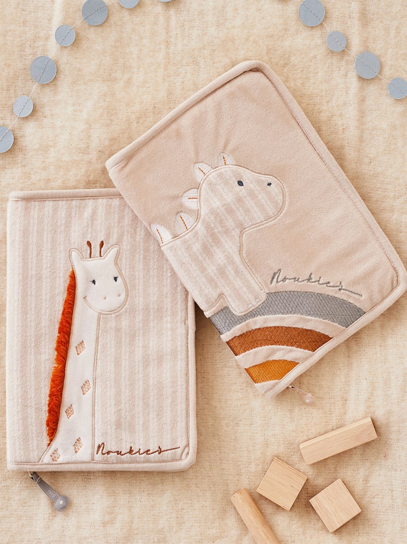 Protège carnet de santé dino en Veloudoux, Noukie's Beige - Kiabi