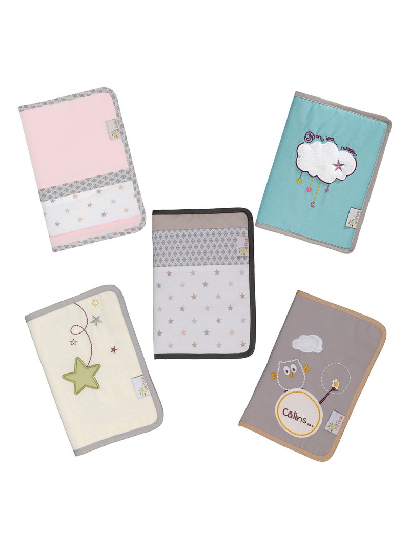 Protège Carnet De Santé En Coton Bio Claudine Rose - Kiabi