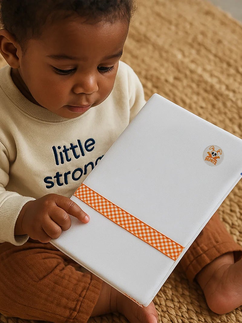 Protège Carnet de Santé en Coton Bio Wooly Blanc - Kiabi