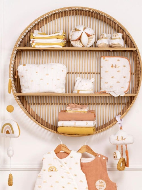 Protège carnet de santé en coton blanc - SAUTHON - Kiabi