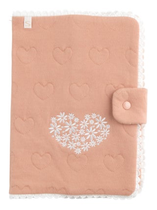 Protège carnet de santé en coton matelassé -