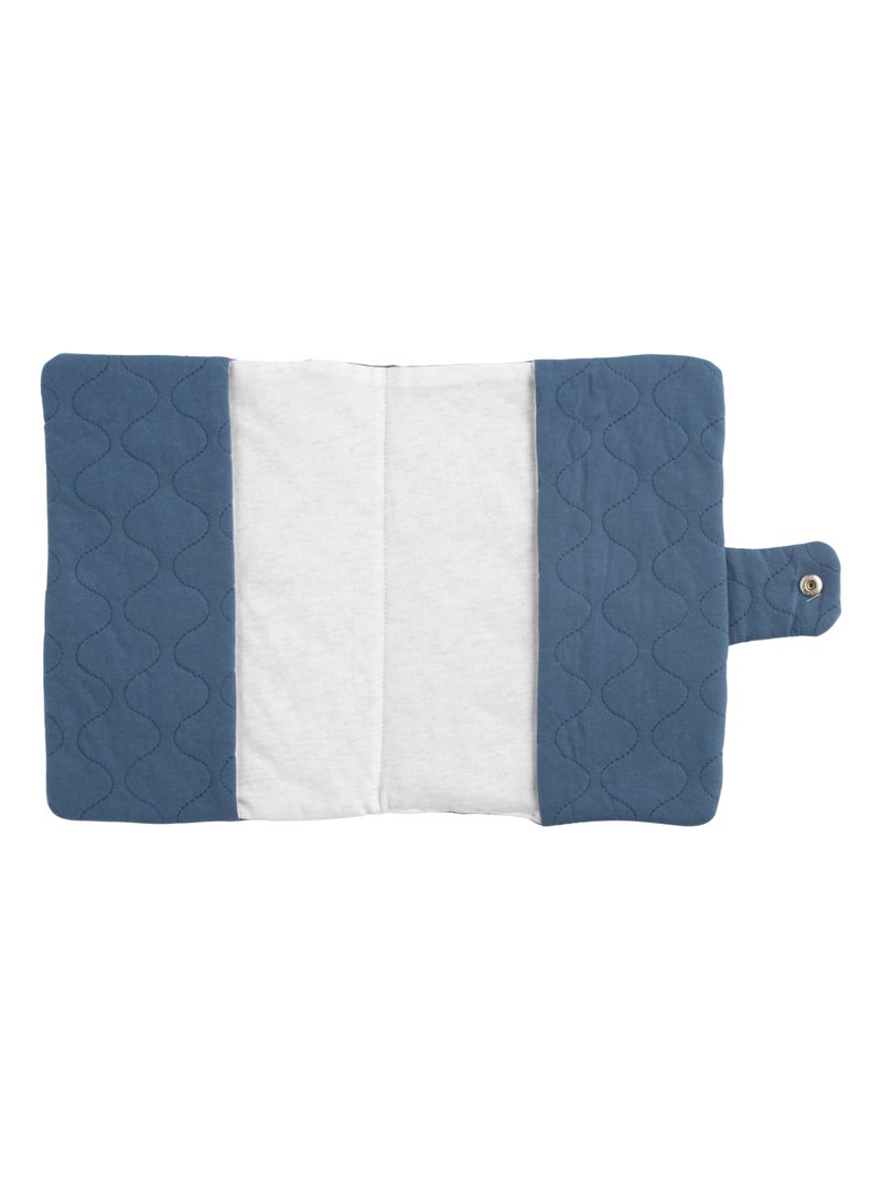 Protège carnet de santé en coton matelassé - SAUTHON Bleu - Kiabi