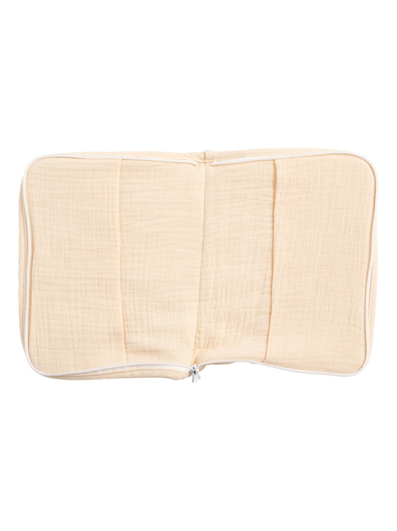 Protège carnet de santé en double gaze de coton - SAUTHON Beige - Kiabi