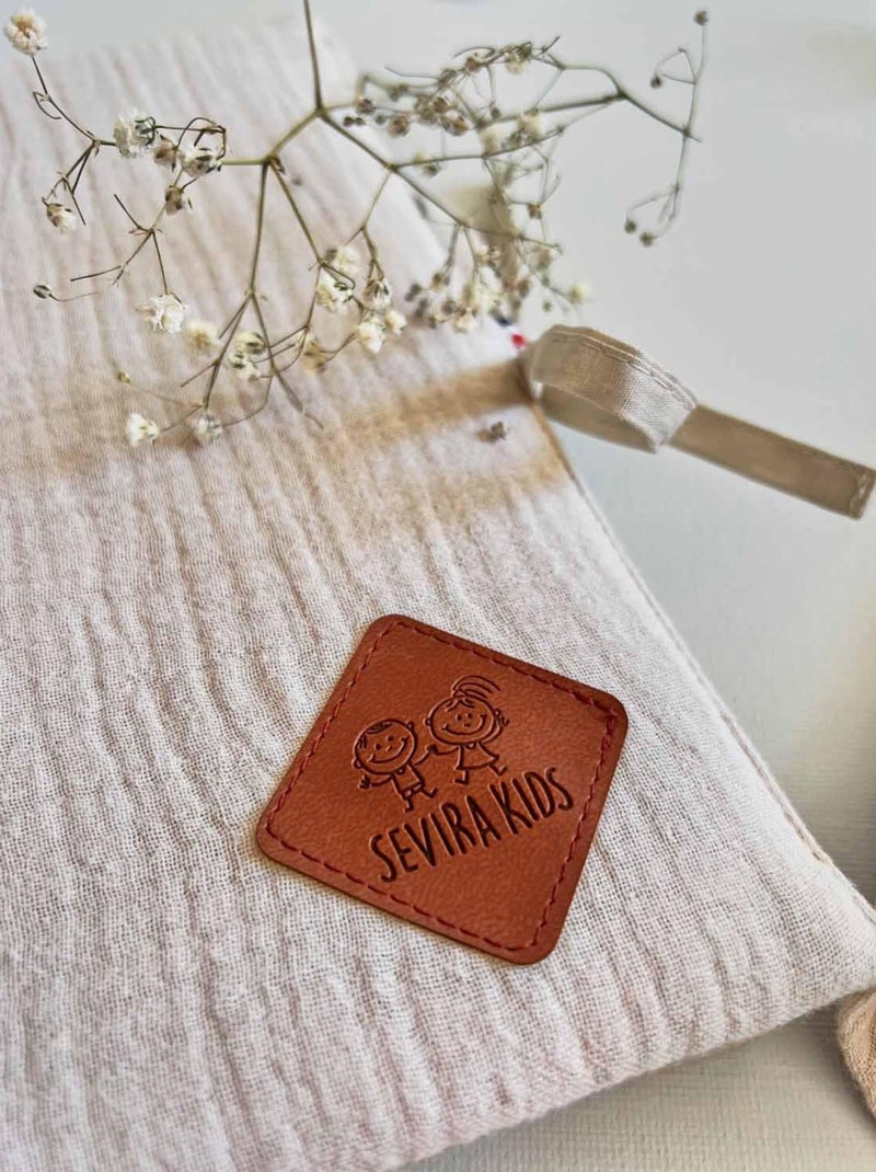 Protège carnet de santé en gaze de coton, Jeanne SEVIRA KIDS Blanc - Kiabi