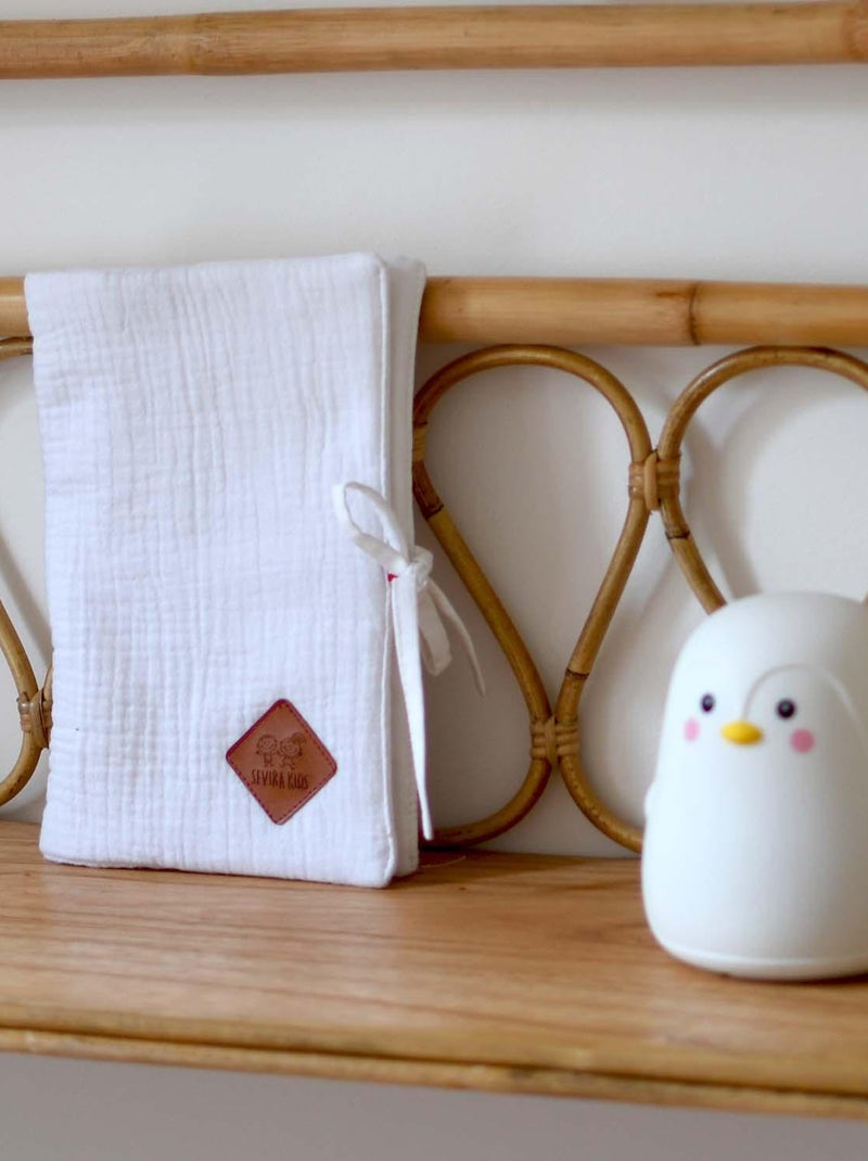 Protège carnet de santé en gaze de coton, Jeanne SEVIRA KIDS Gris - Kiabi