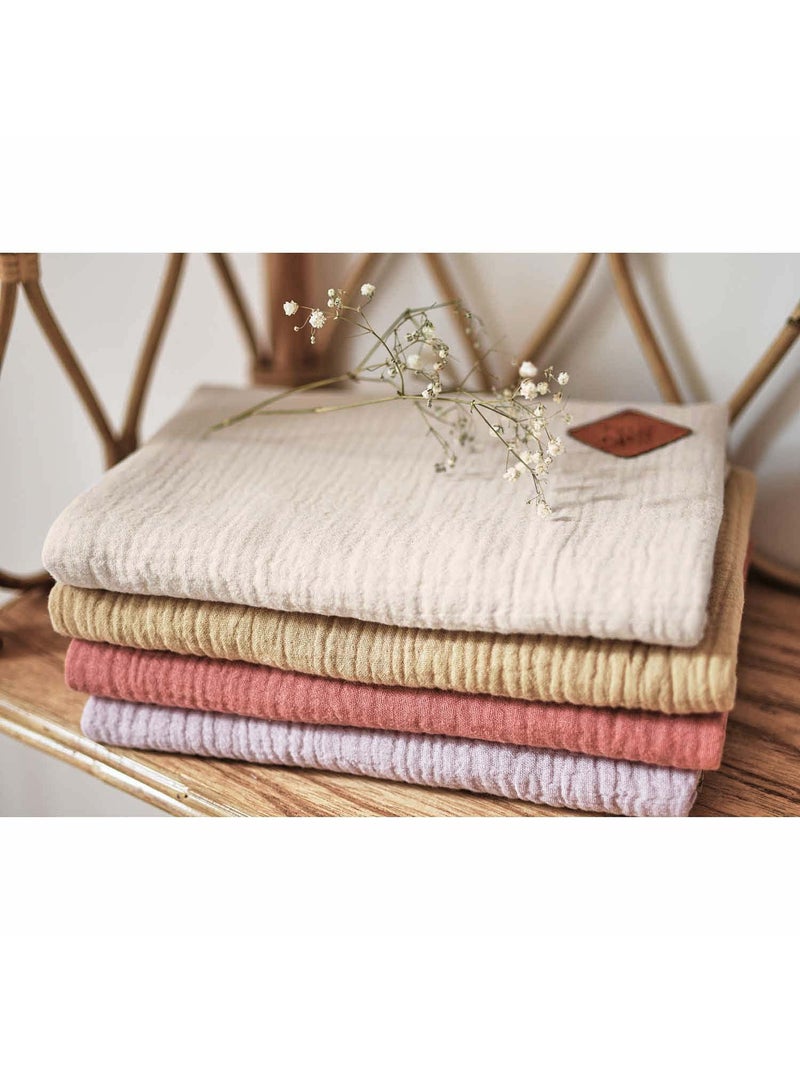 Protège carnet de santé en gaze de coton, Jeanne SEVIRA KIDS Vert d'eau - Kiabi