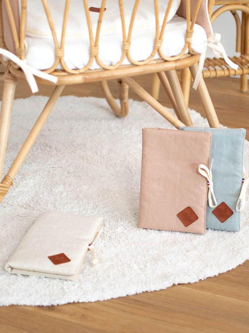 Protège carnet de santé en Lin SEVIRA KIDS Beige - Kiabi