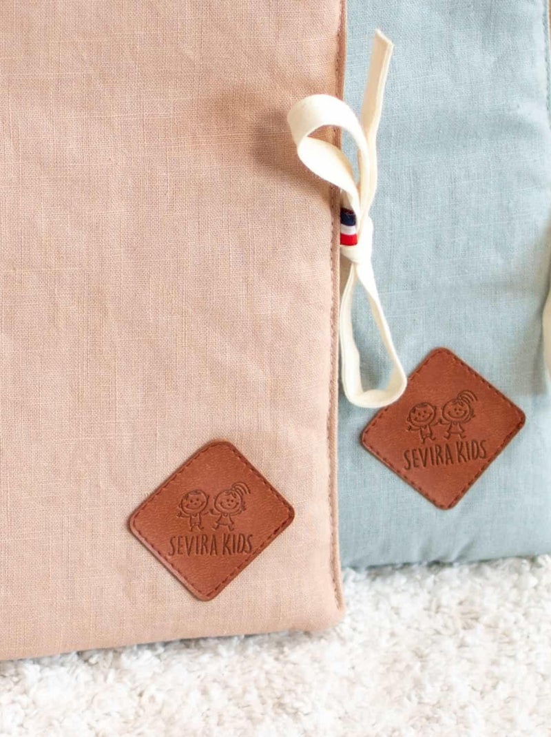 Protège carnet de santé en Lin SEVIRA KIDS Beige - Kiabi