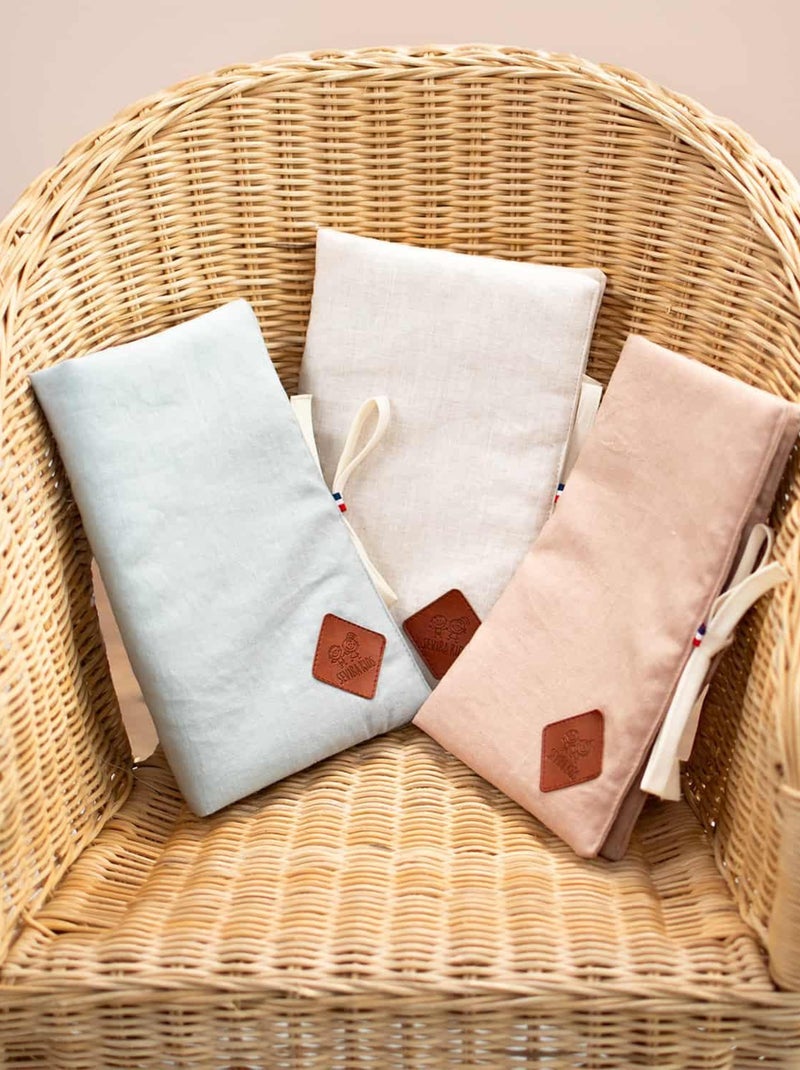 Protège carnet de santé en Lin SEVIRA KIDS Beige - Kiabi