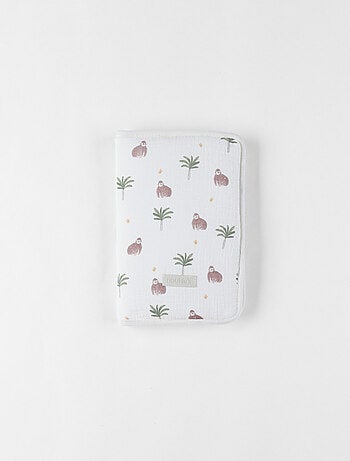 Protège carnet de santé en mousseline, Noukie's