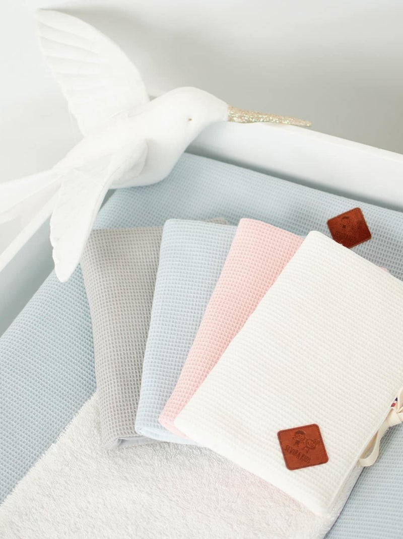 Protège carnet de santé en Nid d'abeille SEVIRA KIDS Ecru - Kiabi