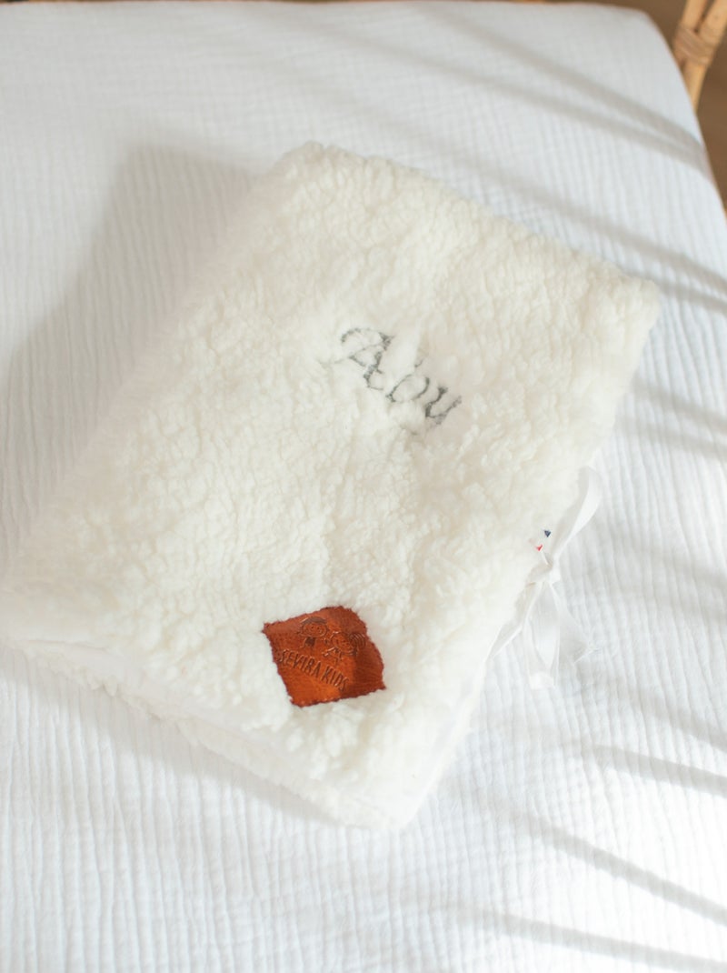 Protège carnet de santé en Sherpa SEVIRA KIDS Ecru - Kiabi