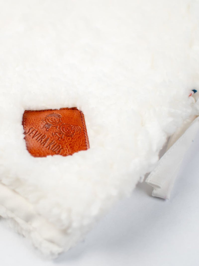 Protège carnet de santé en Sherpa SEVIRA KIDS Ecru - Kiabi