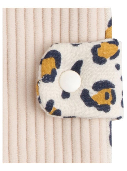 Protège carnet de santé en velours côtelé - SAUTHON - Kiabi