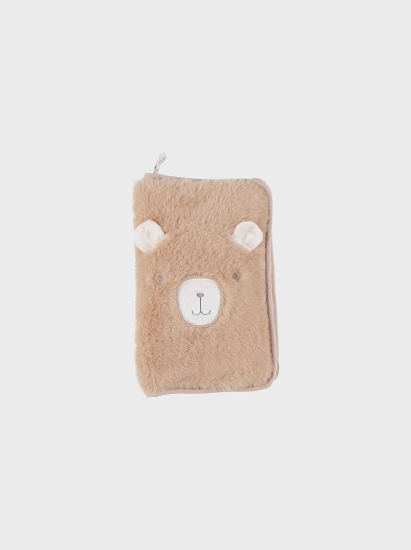 Protège carnet de santé fausse fourrure - Lily Noukie's Beige - Kiabi