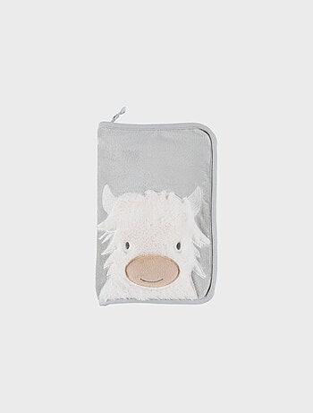 Protège carnet de santé fausse fourrure verte - Fluffy Noukie's