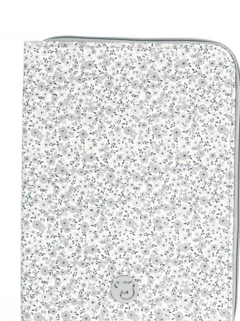 Protège carnet de santé Flower mellow gris Gris - Kiabi