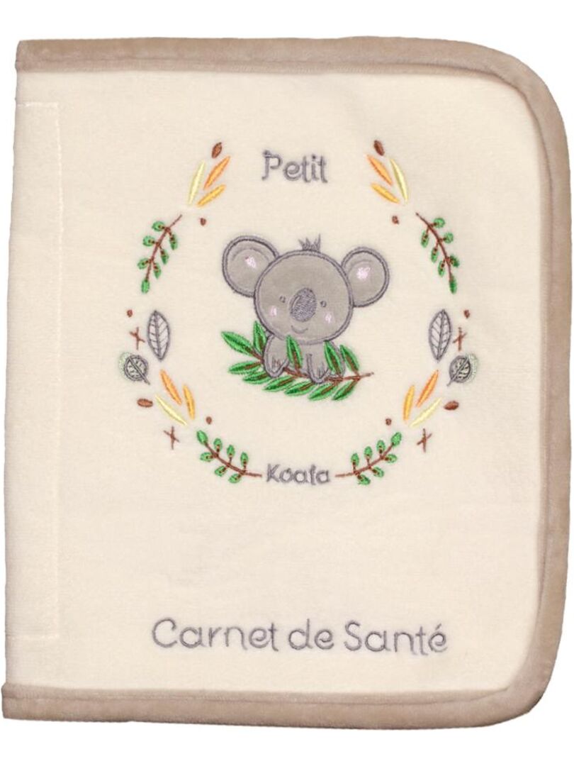 Protège carnet de santé "KOALA" Les Chatounets Ecru - Kiabi