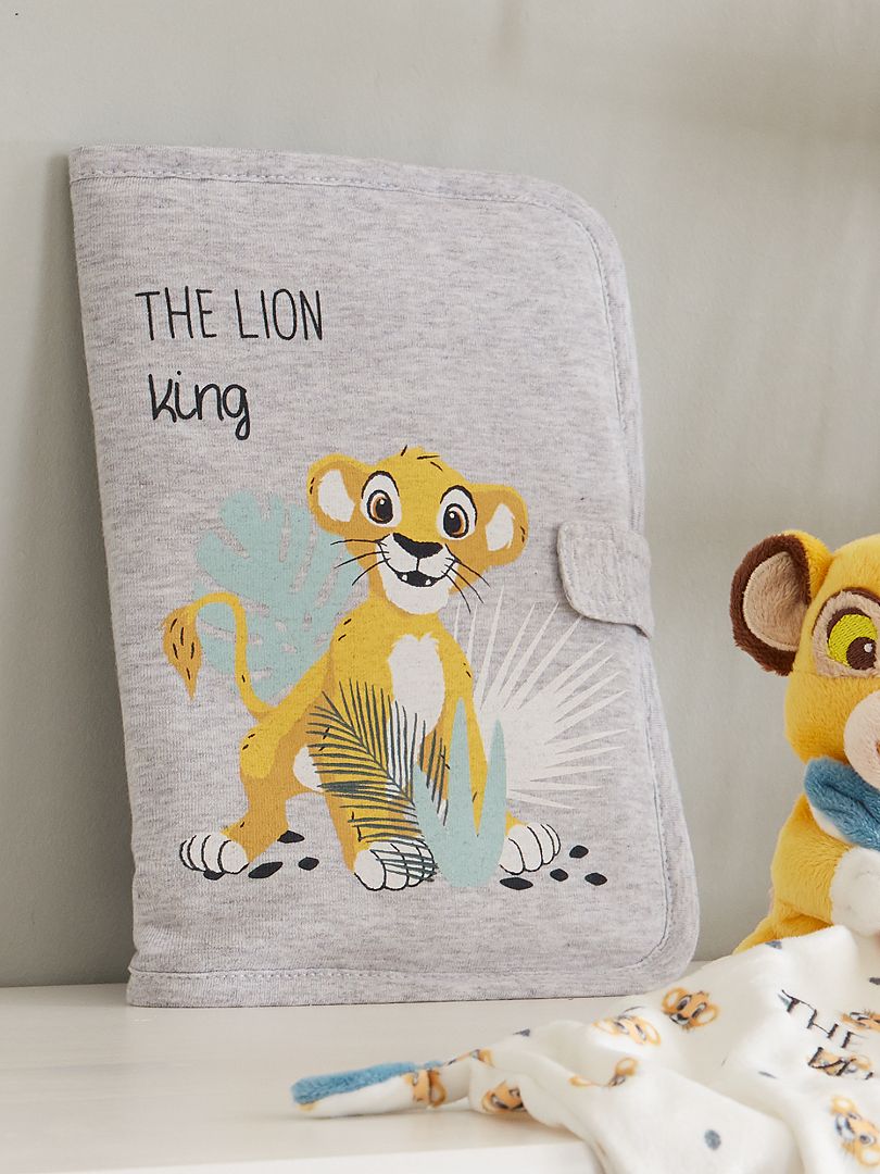 Protège carnet de santé 'Le Roi Lion' - gris - Kiabi - 8.00€